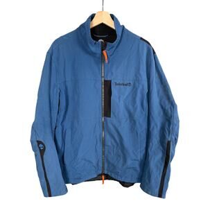 Timberland Blue Zip Up XL Water Wind Resistant Breathable Softshell Jacket